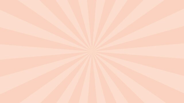 パステルオレンジの放射が回転するイメージ　ビデオ背景素材