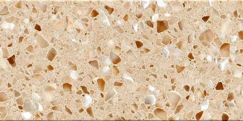 Patterned stone surface with varied fragments