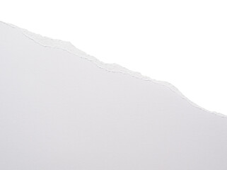 Papel rasgado blanco sobre fondo blanco, recurso gr&aacute;fico