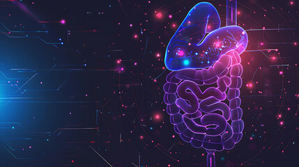 abstract background with glowing lights