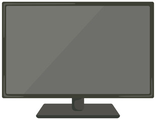 電源を落としたテレビのイラスト ベクター素材