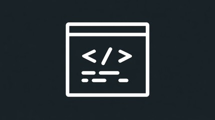 Code Icon - Software Development Symbol