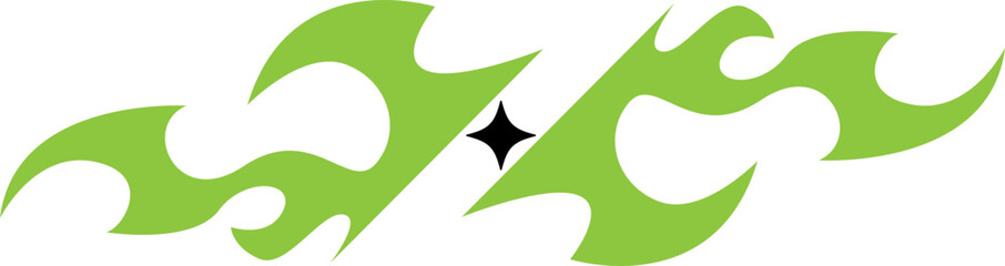 abstract green leaves