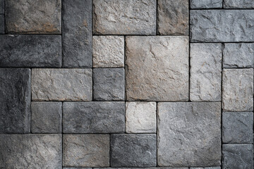 Fototapeta premium Textured grey stone wall surface background