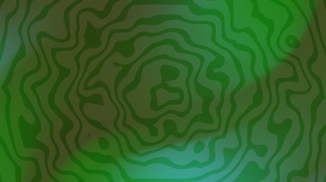 Green Topographic Map Animation Loop.