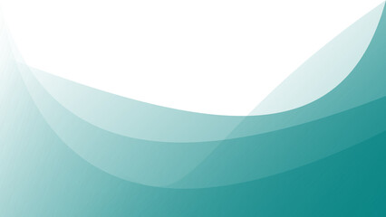 Teal Abstract Geometric Mountain Landscape