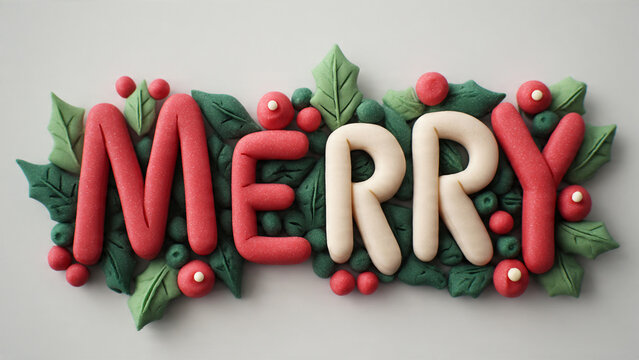 merry christmas lettering