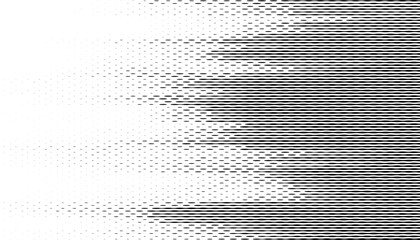 Black and white abstract and grunge transition pattern with halftone effect for disappear transform background. Vector Format Illustration 