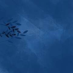 Blue Abstract background with leaf