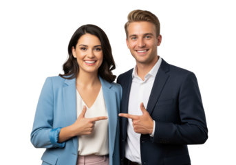 Insurance agent and recruitment specialist recommend each other as reliable experts for client protection or human resource outsourcing to ensure stable growth and corporate safety compliance