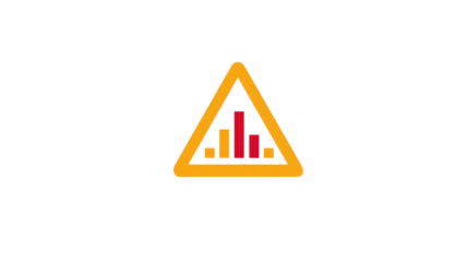 Warning Statistics Graph Icon