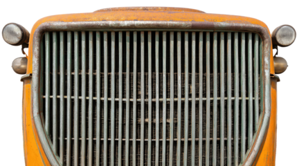 Vintage Truck Grill Detail Isolated