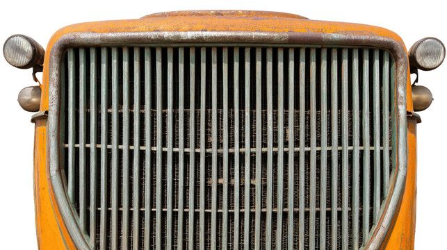 Vintage Truck Grill Detail Isolated