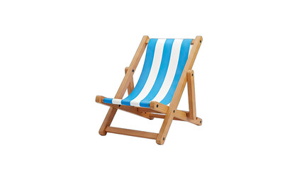 Deck Chair Isolated on White Background