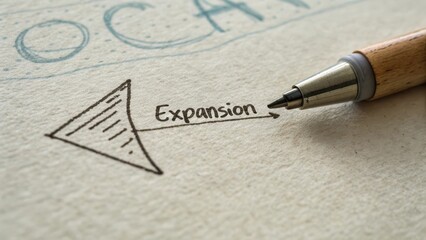 Macro of an Arrow and the Word Expansion on Paper