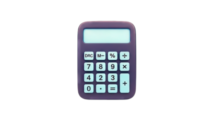 Calculator Isolated on White Background