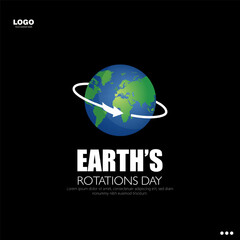 Earth’s Rotation Day celebrates the continuous rotation of the Earth. © designbyrockers
