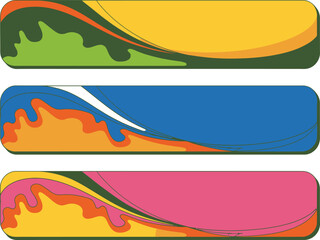 Obraz premium Abstract Colorful Wave Patterns in Vibrant Colors with Dynamic Shapes for Modern Design Elements