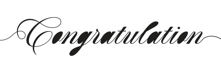 Congratulations text calligraphy. congratulation text design for wishing card design. vector illustration. .EPS 10 .