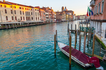 A view of Venice in winter time. Venice, Italy