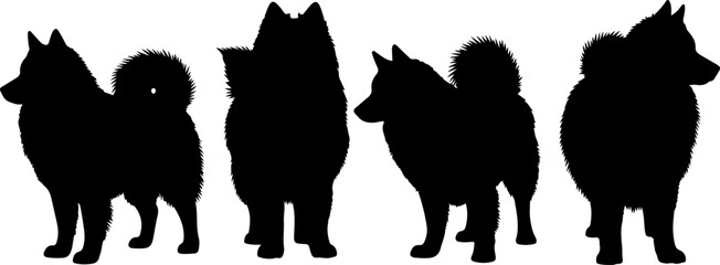 Cute Beagle Dog Poses Illustration Set &ndash; Sitting, Running, Sleeping & Howling Puppy Vector