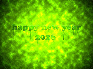 New Year 2026 greeting card and background with the best colorful image of the galaxy