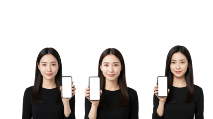 Woman Holding Smartphone