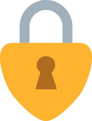 Secure Golden Padlock with Keyhole for Privacy and Security Symbol.Secure Golden Padlock with Keyhole for Privacy and Security Symbol.