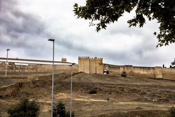 the Medieval castle (Alcazaba) of Badajoz, Extremadura, Spain