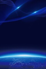 abstract blue background with waves