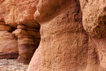 Red canyon in Eilat, Israel
