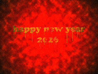 New Year 2026 greeting card and background with the best colorful image of the galaxy