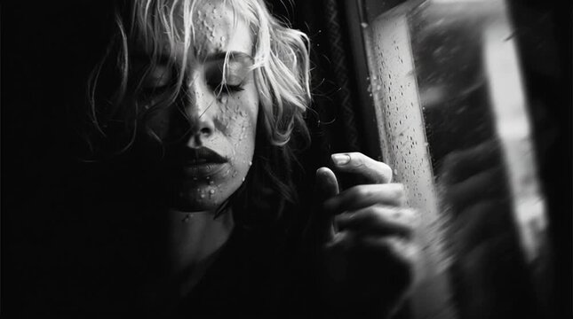 Abrupt transition from a noisy environment to complete silence, with a centered person emphasizing emotional contrast, focus and inner calm, designed as a strong cinematic hook.
