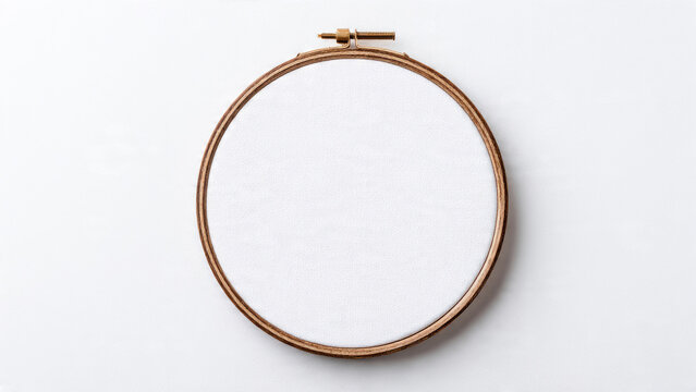 Embroidery Hoop on White