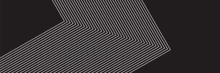 Striped pattern of black parallel lines on a white background in retro style. Vector design element. Frame. Abstract vector background. Vector sport