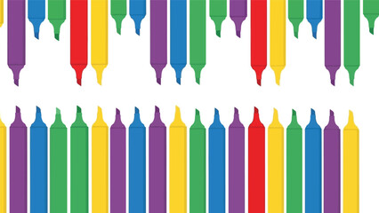 Colorful Crayon Vector Background Ideal for Educational and Creative Designs © azad