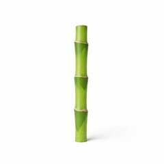 Fototapeta premium Vibrant Green Bamboo Stalk Isolated perfect for eco-friendly design, wellness marketing, website elements, packaging, print ads, environmental blogs, product