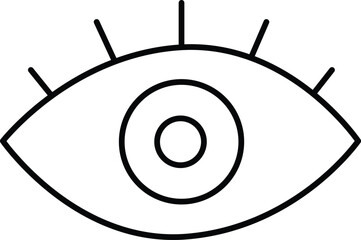 Simplified eye illustration Vector