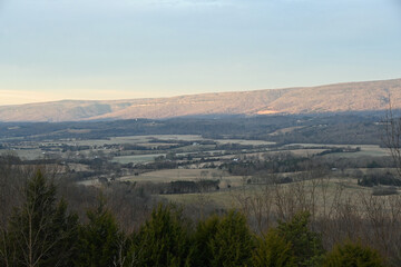 sunrise in the mountains