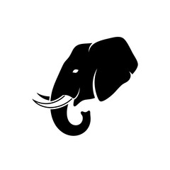 elephant head silhouette