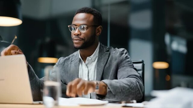 Marketing professional reviewing segmented mailing lists for precise demographic targeting in a modern office setting.