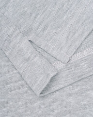 Light Grey Linen T-Shirt Side Slit Hem