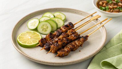 grilled satay skewers