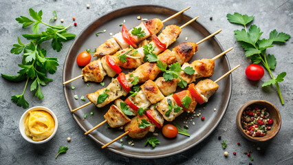 grilled chicken skewers