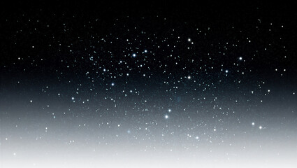 Obraz premium Galaxy night sky filled with many small white stars on a dark gradient background