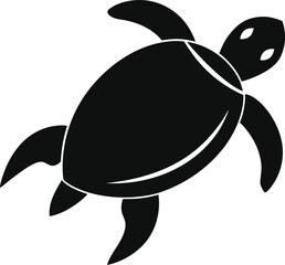  Black Sea Turtle Silhouette © Rahim