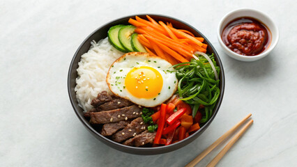 traditional bibimbap bowl