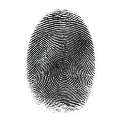 Fingerprint isolated on transparent background