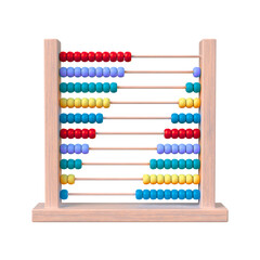 Traditional Abacus with Colorful Beads for Early Childhood Education and Learning