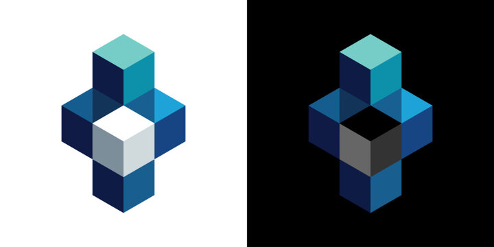 box matrix logo vector illustration